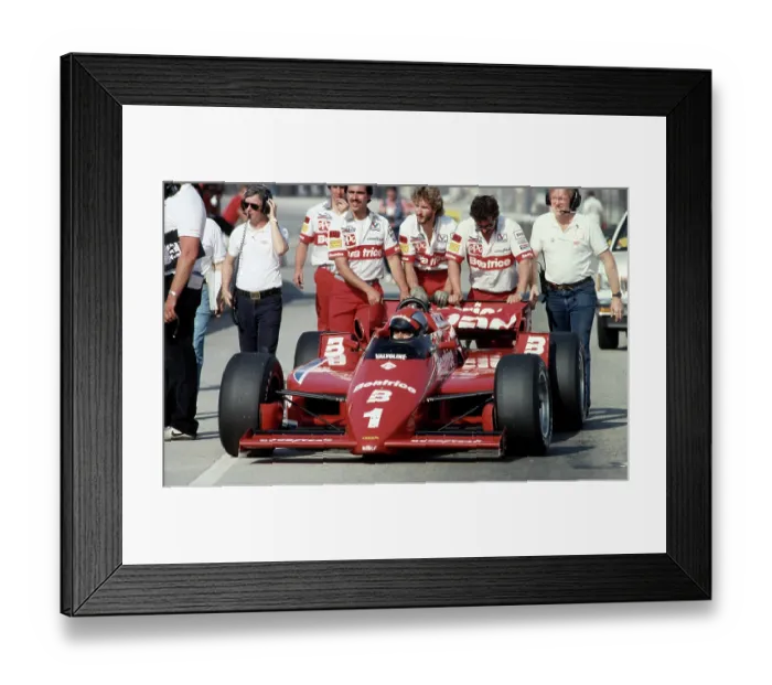 Framed Print : Mario Andretti at Toyota Long Beach Grand Prix Race 1985 Framed Print : Mario Andretti at Toyota Long Beach Grand Prix Race 1985