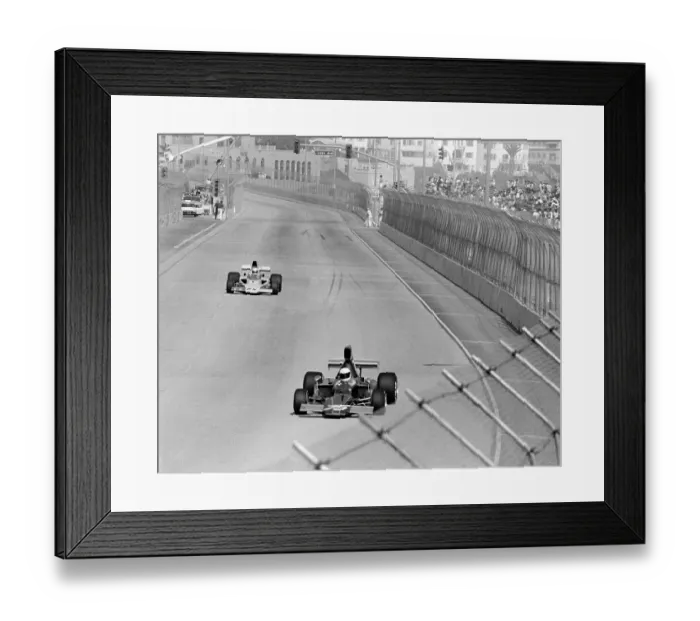 Framed Print : Racers at Inaugural Grand Prix of Long Beach 1975 Framed Print : Racers at Inaugural Grand Prix of Long Beach 1975