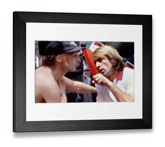 Framed Print : Niki Lauda and Jacques Laffite Framed Print : Niki Lauda and Jacques Laffite