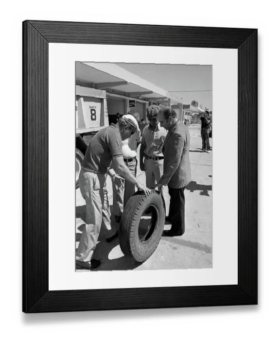 Framed Print : Juan Manuel Fangio & Others At The Argentine Grand Prix
