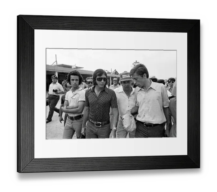 Framed Print : Emerson Fittipaldi With Others At The Argentine Grand Prix Framed Print : Emerson Fittipaldi With Others At The Argentine Grand Prix