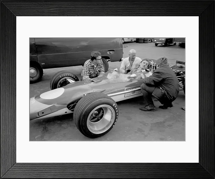 Framed Print : Graham Hill Behind The Wheel Framed Print : Graham Hill Behind The Wheel