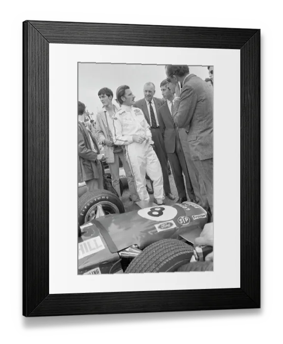 Framed Print : Graham Hill At Track Framed Print : Graham Hill At Track
