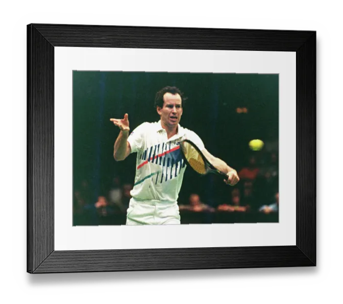 Framed Print : John McEnroe in Vienna 1990