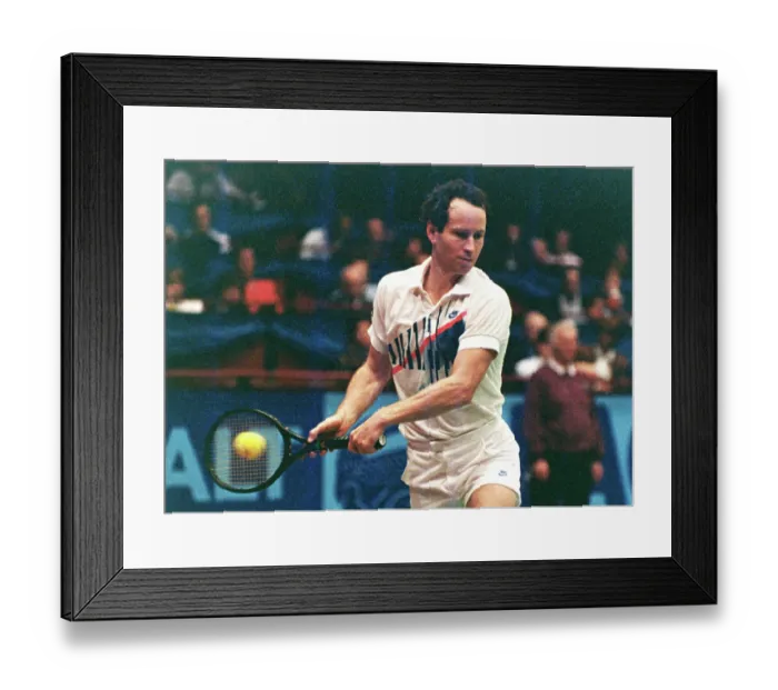 Framed Print : John McEnroe in Vienna 1990 Framed Print : John McEnroe in Vienna 1990