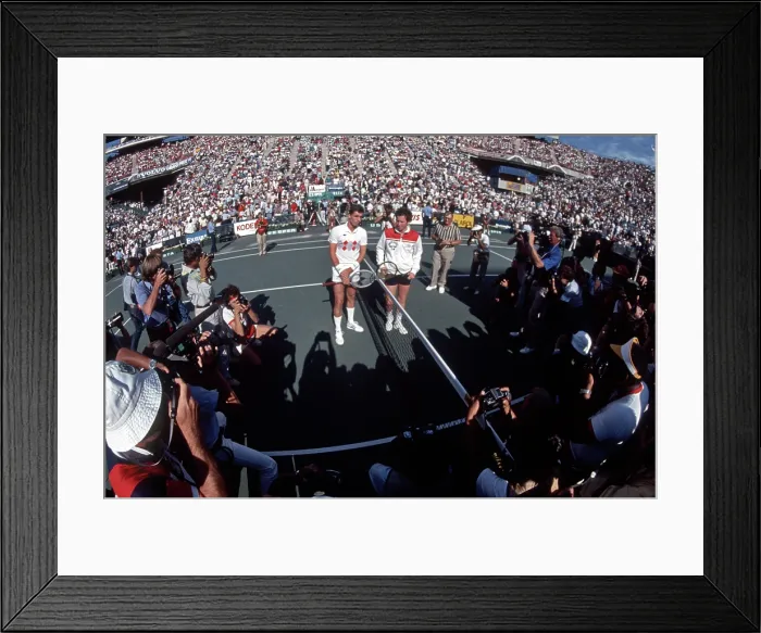 Framed Print : Ivan Lendl and John McEnroe at the US Open Framed Print : Ivan Lendl and John McEnroe at the US Open