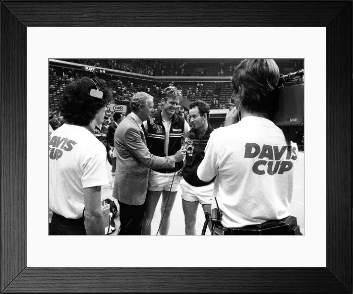 Framed Print : Davis Cup 7-14-1984 The OMNI Framed Print : Davis Cup 7-14-1984 The OMNI