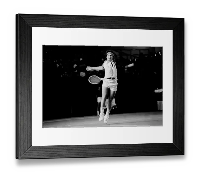 Framed Print : American tennis player John McEnroe during the Miller Light Challange at the Rosemont Horizon in Rosemont, Illinois