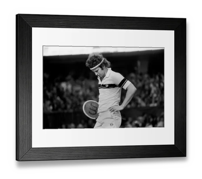 Framed Print : American tennis player John McEnroe during the Miller Light Challange at the Rosemont Horizon in Rosemont, Illinois Framed Print : American tennis player John McEnroe during the Miller Light Challange at the Rosemont Horizon in Rosemont, Illinois