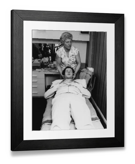 Framed Print : McEnroe With Osteopath