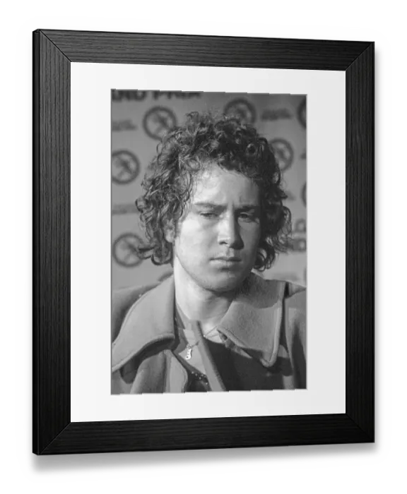 Framed Print : John McEnroe At A Press Conference Framed Print : John McEnroe At A Press Conference