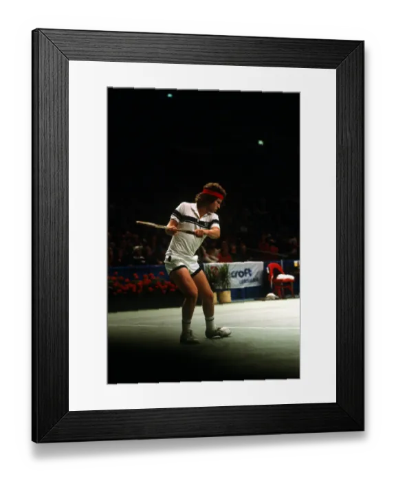 Framed Print : John McEnroe Playing Tennis