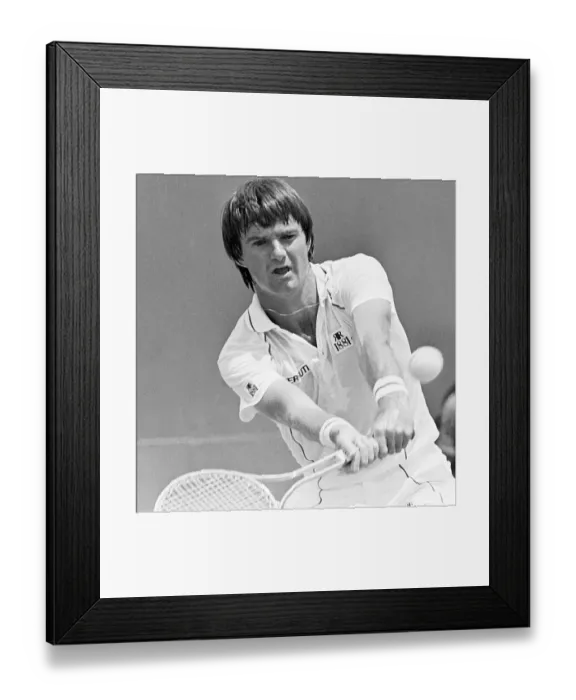 Framed Print : Jimmy Connors at Tennis Exhibition Match Framed Print : Jimmy Connors at Tennis Exhibition Match