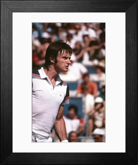 Framed Print : Jimmy Connors On The Court Framed Print : Jimmy Connors On The Court