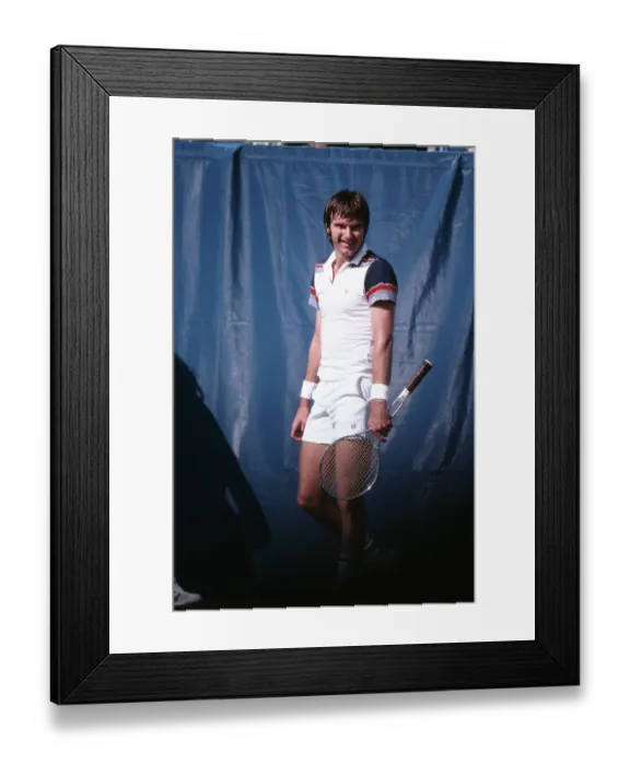 Framed Print : Jimmy Connors On The Court Framed Print : Jimmy Connors On The Court