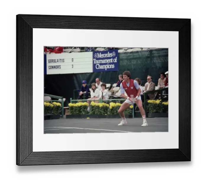 Framed Print : Jimmy Connors - Mercedes Tournament Of Champions Framed Print : Jimmy Connors - Mercedes Tournament Of Champions