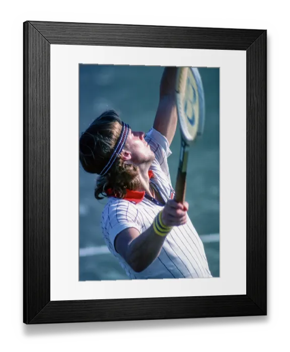 Framed Print : Bjorn Borg At The US Open Framed Print : Bjorn Borg At The US Open