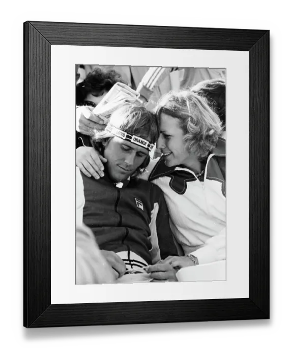 Framed Print : Bjorn Borg and Mariana Simionescu Framed Print : Bjorn Borg and Mariana Simionescu
