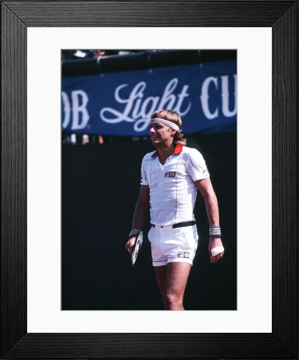 Framed Print : Bjorn Borg On The Court