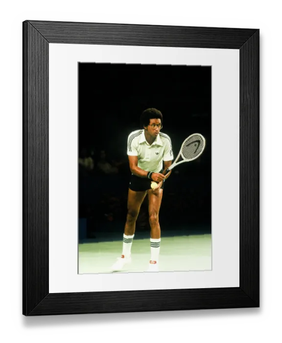 Framed Print : Arthur Ashe Playing Tennis Framed Print : Arthur Ashe Playing Tennis