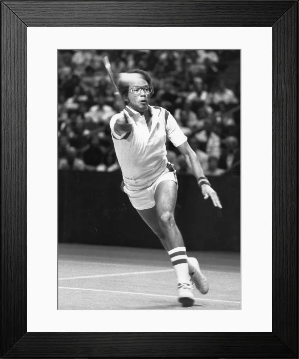 Framed Print : Arthur Ashe Plays In the ARCO Men's Final Framed Print : Arthur Ashe Plays In the ARCO Men's Final
