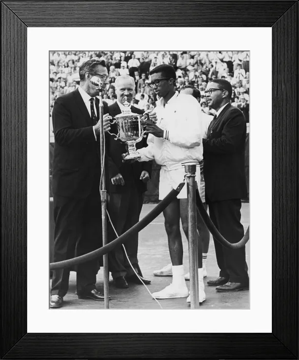 Framed Print : Ashe Wins US Open
