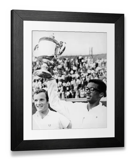 Framed Print : Arthur Ashe Wins The First US Open