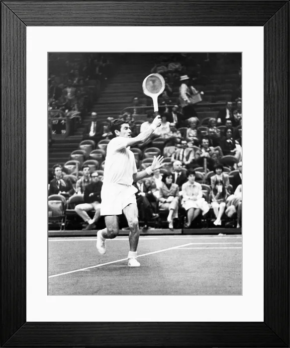 Framed Print : Rosewall Playing Tennis Framed Print : Rosewall Playing Tennis