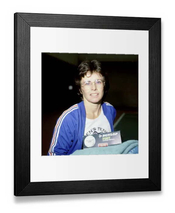 Framed Print : Billie Jean King Portrait Framed Print : Billie Jean King Portrait