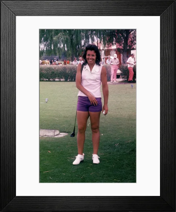 Framed Print : Billie Jean King Golfing Framed Print : Billie Jean King Golfing