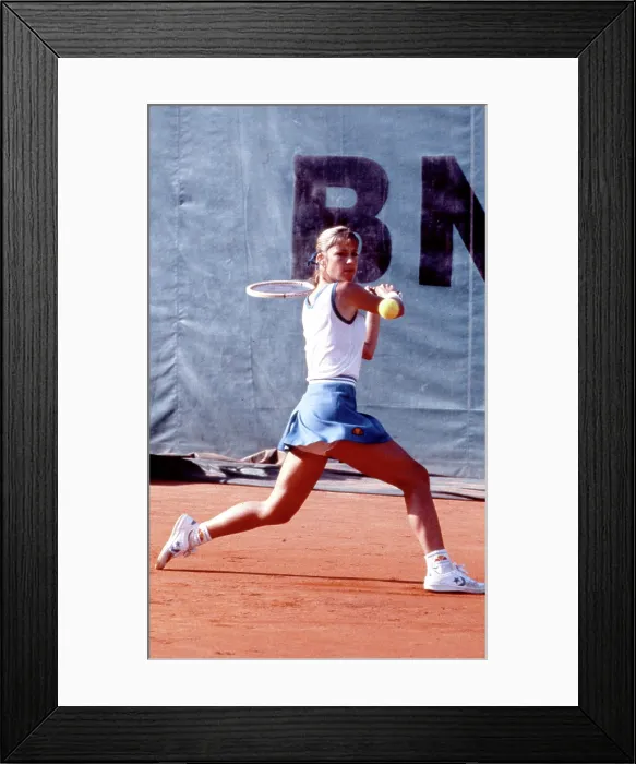 Framed Print : Chris Evert 1982
