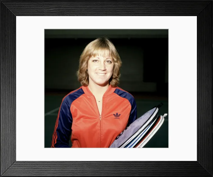 Framed Print : Chris Evert Portrait Framed Print : Chris Evert Portrait