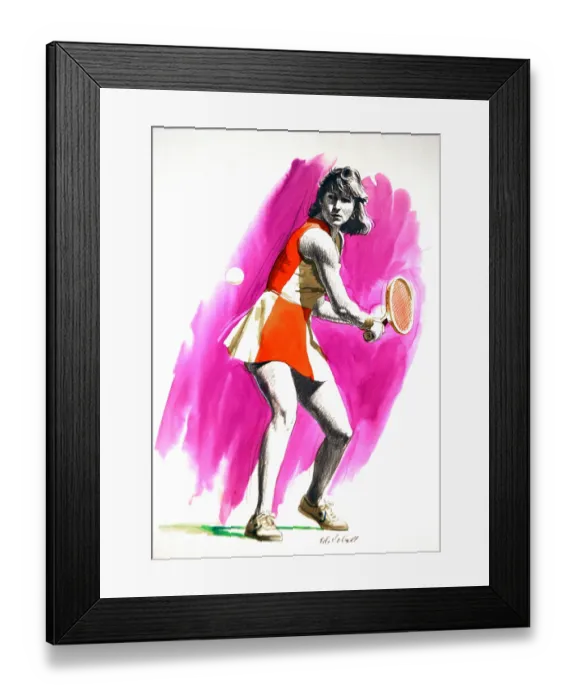 Framed Print : Chris Evert Framed Print : Chris Evert
