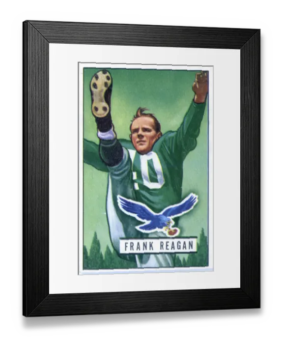 Framed Print : Football Card Of Frank Reagan Framed Print : Football Card Of Frank Reagan