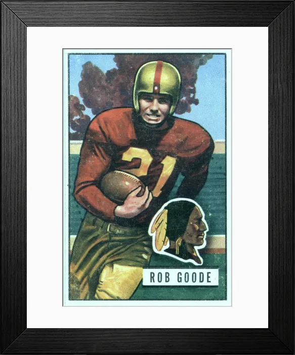 Framed Print : Football Card Of Rob Goode Framed Print : Football Card Of Rob Goode
