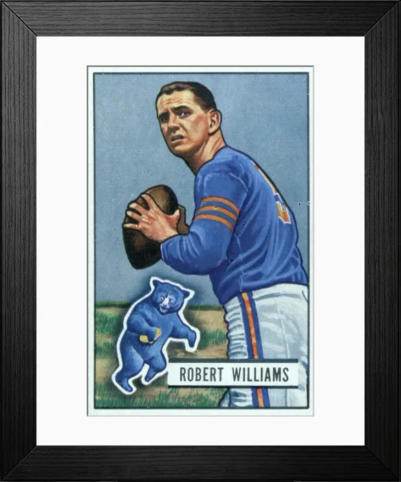 Framed Print : Football Card Of Robert Williams Framed Print : Football Card Of Robert Williams