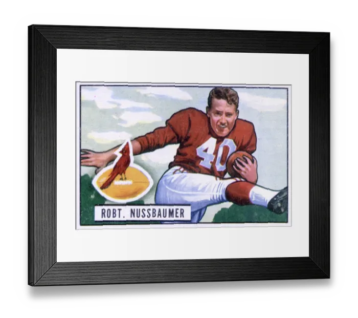 Framed Print : Football Card Of Robt Nussbaumer