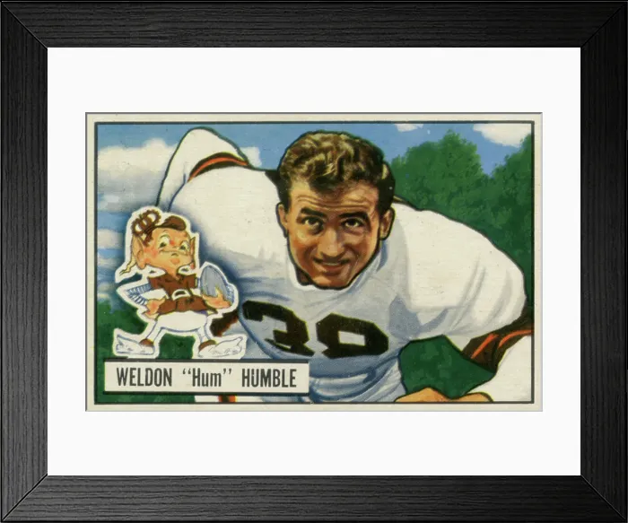 Framed Print : Football Card Of Hum Humble Framed Print : Football Card Of Hum Humble