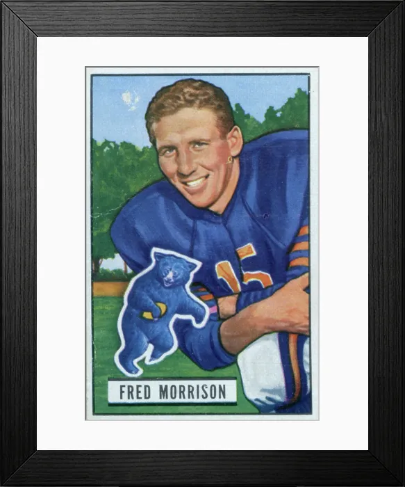 Framed Print : Football Card Of Fred Morrison Framed Print : Football Card Of Fred Morrison