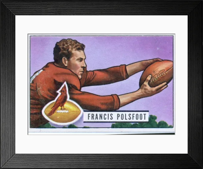 Framed Print : Football Card Of Francis Polsfoot