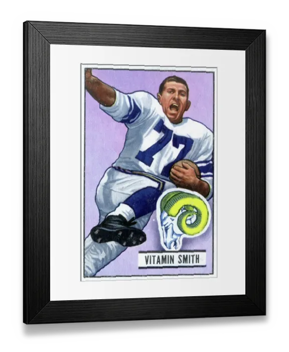 Framed Print : Football Card Of Vitamin Smith Framed Print : Football Card Of Vitamin Smith