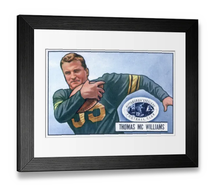 Framed Print : Football Card Of Thomas McWilliams Framed Print : Football Card Of Thomas McWilliams