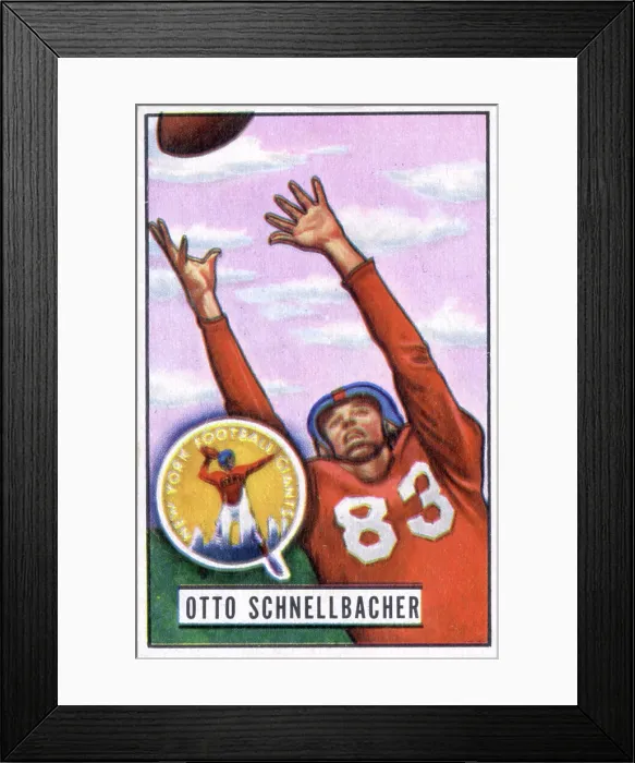 Framed Print : Football Card Of Otto Schnellbacker