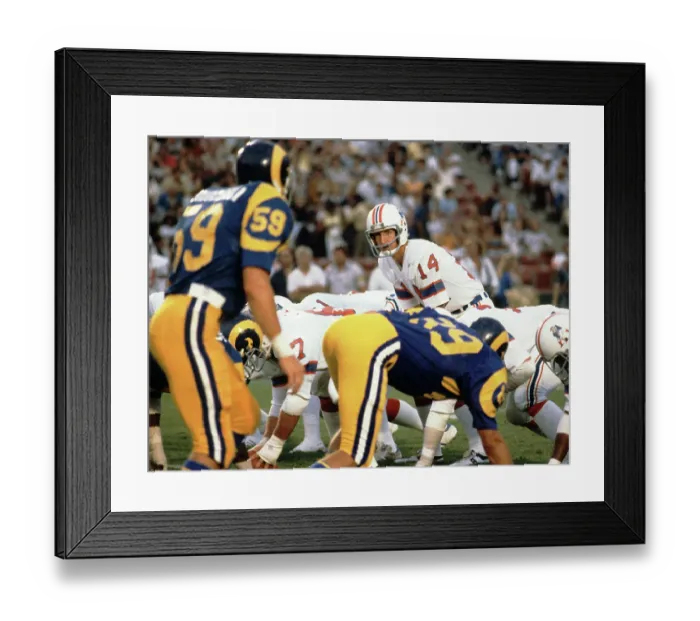 Framed Print : New England QB Steve Grogan Game Action Framed Print : New England QB Steve Grogan Game Action