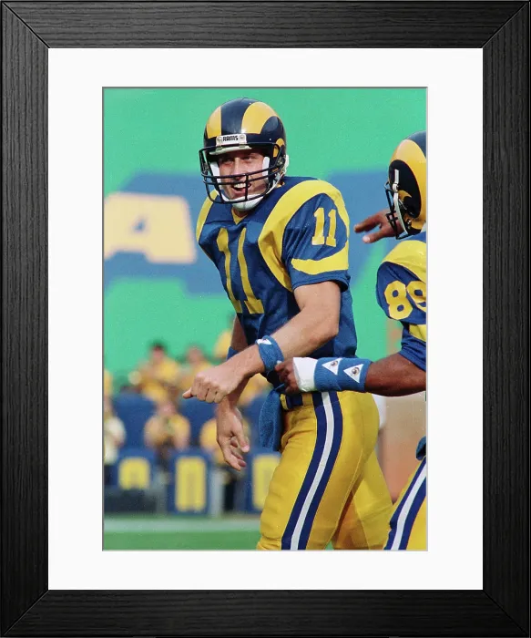 Framed Print : LA Rams QB Jim Everett Game Action Framed Print : LA Rams QB Jim Everett Game Action