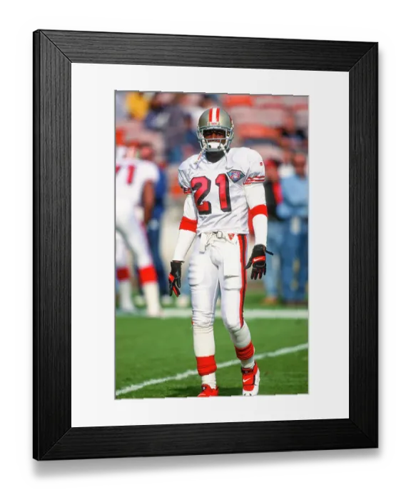 Framed Print : NFL San Francisco 49ers - CB #21 Deion Sanders