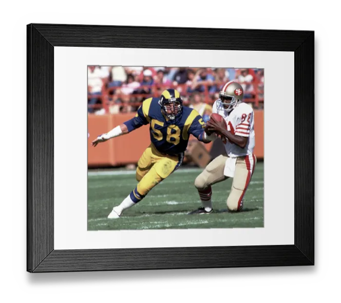 Framed Print : San Francisco 49er Receiver Game Action