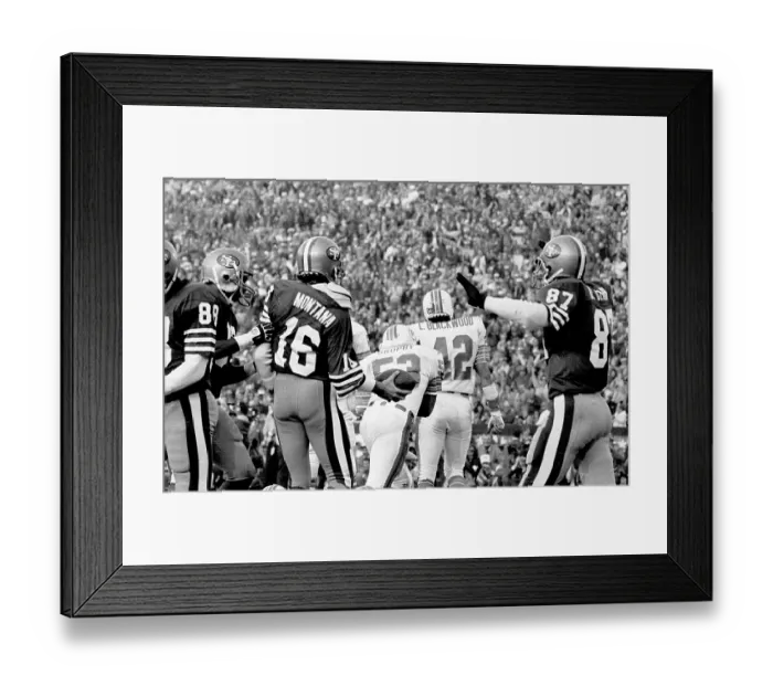 Framed Print : Joe Montana Touchdown at Super Bowl XIX Framed Print : Joe Montana Touchdown at Super Bowl XIX