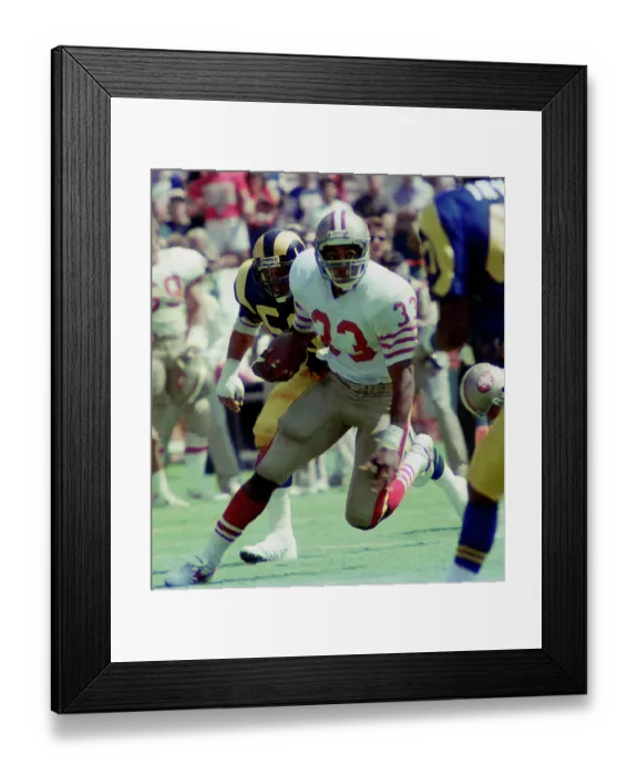 Framed Print : 49'ers RB Roger Craig during LA Rams v. San Francisco 49'ers game Framed Print : 49'ers RB Roger Craig during LA Rams v. San Francisco 49'ers game