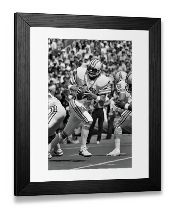 Framed Print : Houston Oilers v Pittsburgh Steelers
